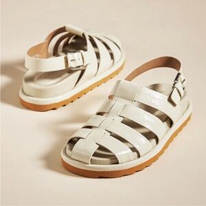 Like New - Anthropologie Vicenza Patent Fisherman Sandals - size 36 (5.5)